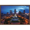 thumbnail image 1 of Cityscapes - Indianapolis, Indiana Wall Poster, 22.375" x 34", Framed, 1 of 3
