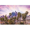 thumbnail image 1 of Cityscapes - Los Angeles, California Pastel Wall Poster, 14.725" x 22.375", 1 of 3