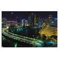 thumbnail image 1 of Cityscapes - Venetian Causeway Wall Poster, 22.375" x 34", Framed, 1 of 3