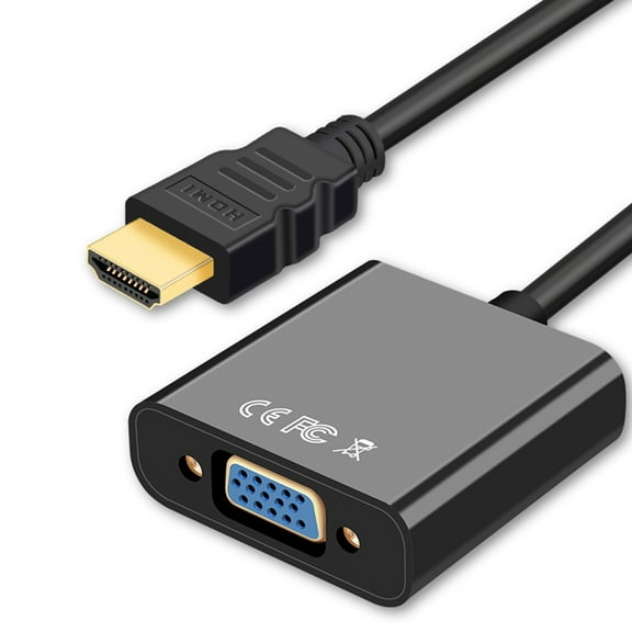 Citystores Portable High Clarity 1080P -compatible to VGA Converter Adapter Cable for TV Laptop Projector
