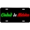 thumbnail image 1 of Ciudad De Mexico Aluminum Vanity License Plate, 6'' x 12'' – Reflective Lettering & Graphics, Tourist Souvenir Gift Sign, 1 of 6