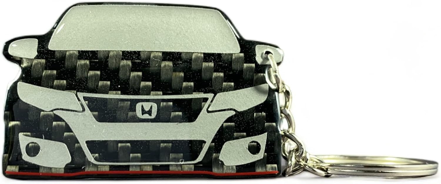 Civic Type R Fk2 Real Carbon Fiber Keychain - Walmart.com