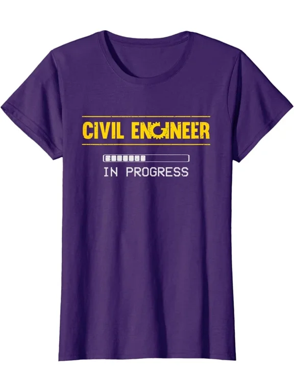 Civil Engineer Engineering Future Gift Graphic Design For Everyday Style T-Shirt, Size S-5XL