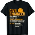 thumbnail image 1 of Civil Engineer Funny Definition Engineering T-Shirt, 1 of 4