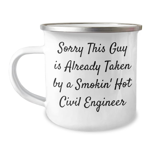 Civil Engineer Gifts, Camping Mug, Funny Quote, Father's Day Unique Gifts from Friends to Civil Engineer