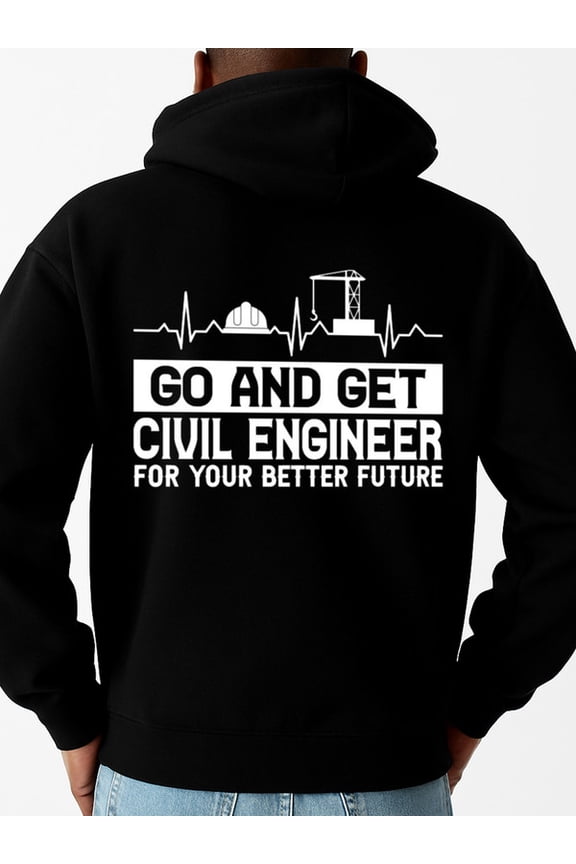 Civil Engineer Hoodie hoodies funny humor mens polyester black hoodies for autumn and winter Clothing streetwear christian autumn spring work funny humor festival preferred gifts