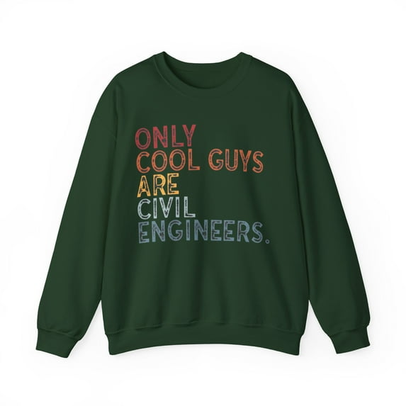 Civil Engineer Sweatshirt Gifts Crew Neck Shirt Long Sleeve Unisex