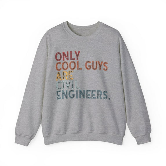 Civil Engineer Sweatshirt Gifts Crew Neck Shirt Long Sleeve Unisex