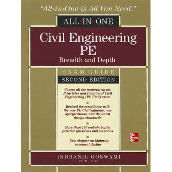 Pre-Owned Civil Engineering All-In-One PE Exam Guide: Breadth and Depth, Second Edition