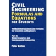 thumbnail image 1 of Civil Engineering Formulas and Equations for Students: 100 Essential Equations and Formulas for Scientists and Engineers, (Paperback), 1 of 1