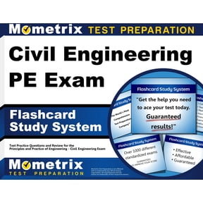 Civil Engineering PE Exam Flashcard Study System : Civil Engineering Pe Test Practice Questions & Review for the Principles and Practice of Engineering - Civil Engineering Exam (Cards)