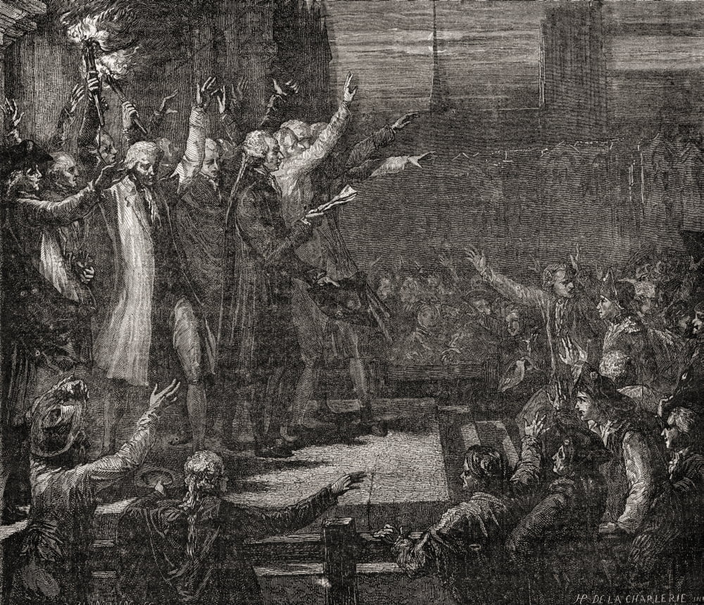 Civil Oath 1789Engraved By P Blanpain After De La Charlerie From Histoire De La Revolution Francaise By Louis Blanc Canvas Art - Ken Welsh Design Pics (16 x 14)