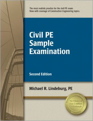 Pre-Owned Civil PE Sample Examination (Paperback) 159126135X 9781591261353