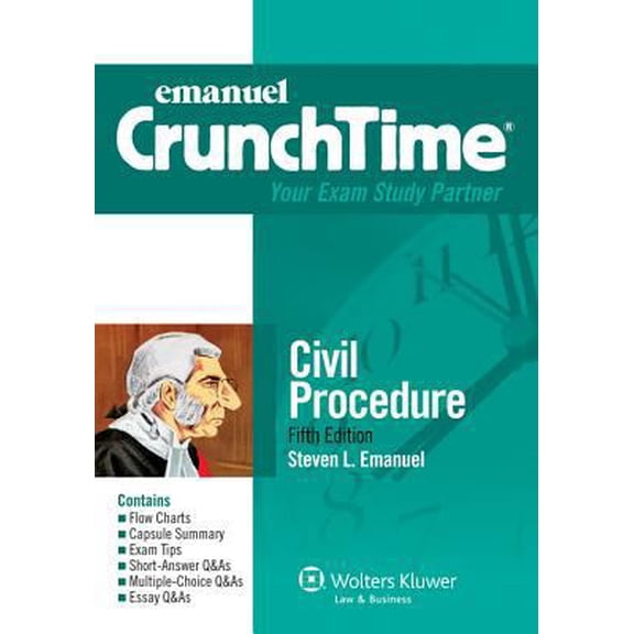 Pre-Owned Civil Procedure (Crunch Time) (Paperback) 0735508143 9780735508149