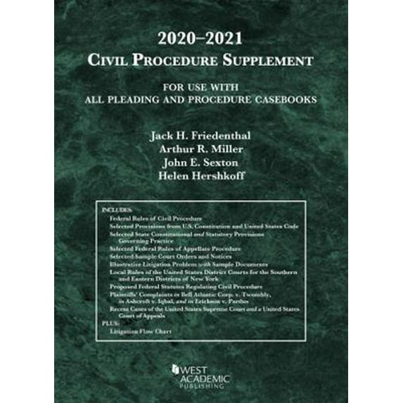 Pre-Owned Civil Procedure Supplement, for Use with All Pleading and Procedure Casebooks, 2020-2021 (American Casebook Series) (Paperback) 1684679702 9781684679706