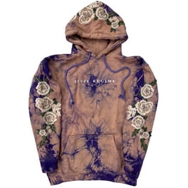 Civil Regime by Darc Sport Unisex Hoodie Embroidered White Rose Tie Dye Lilac Sand Medium Walmart