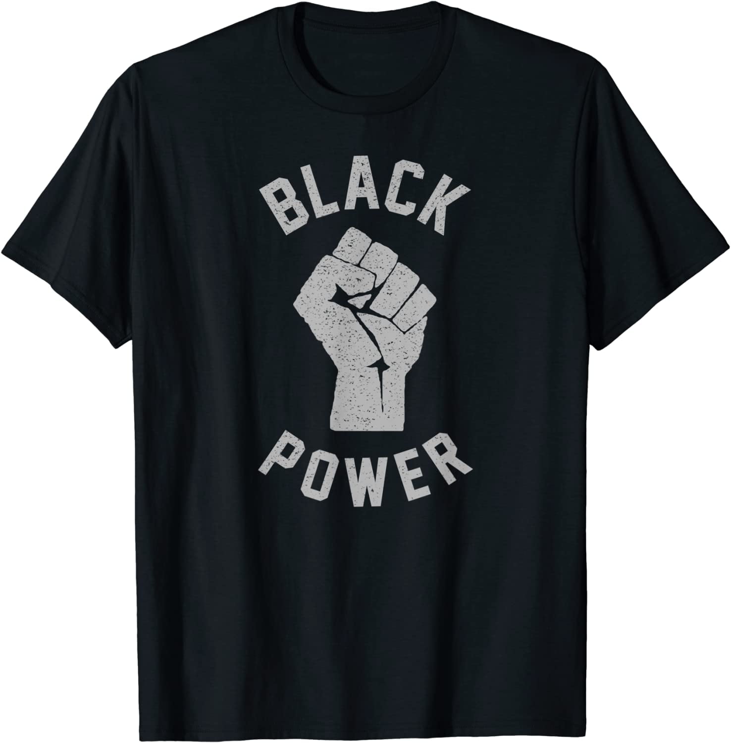 Civil Rights Black Power Fist TShirt ONeck Short Sleeve Shirt Unisex