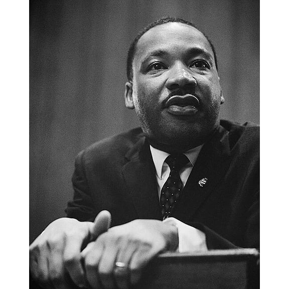Civil Rights Leader Martin Luther King Jr. - 12x18 Inch Laminated Aviation Poster - Stunning Detail and Bold Colors