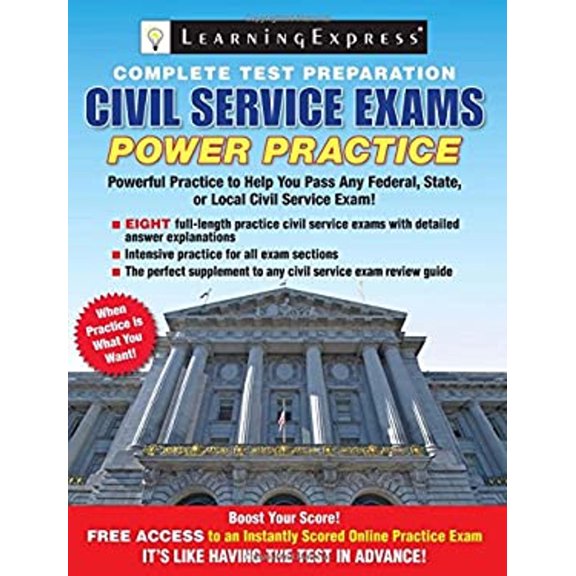 Pre-Owned Civil Service Exams : Power Practice (Paperback) 9781576859094