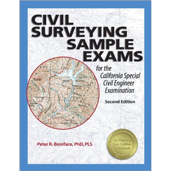 Pre-Owned Civil Surveying Sample Exams for the California Special Civil Engineer Examination, 2nd Ed, 9781591261001, 1591261007, Paperback, 2 edition