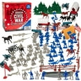 thumbnail image 1 of Civil War Army Men Toy Soldier Action Figures - 100+ Pieces, 24 Unique Sculpts - Includes Soldiers, Horses, Cannons, Terrain and More, 1 of 4