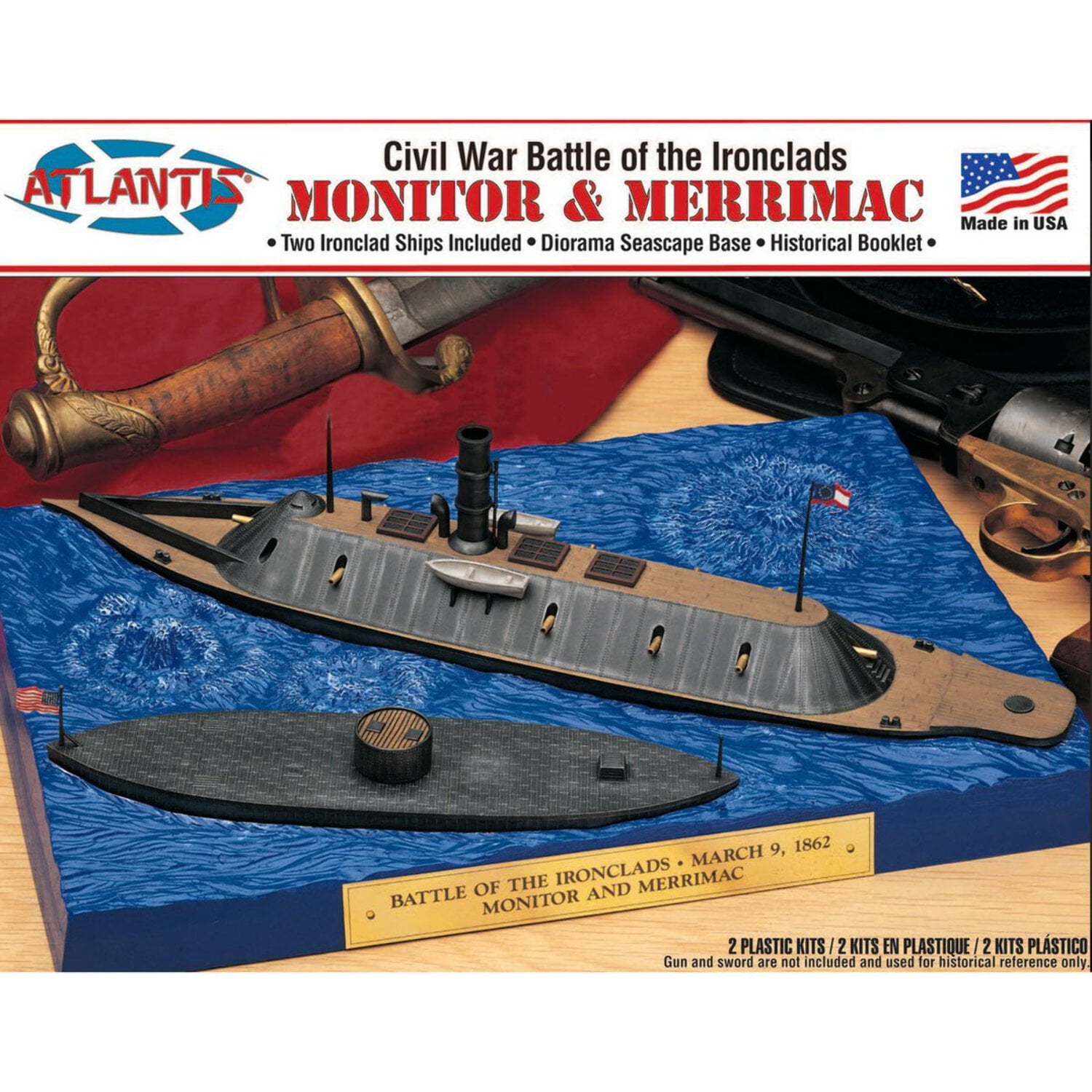 Civil War Battle of the Ironclads Plastic Model Kit - Walmart.com
