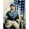 thumbnail image 1 of Civil War Black Soldier. Nstudio Portrait Of Sgt. J.L. Baldwin Of Company G 56Th U.S. Colored Infantry Organized In, 1 of 2