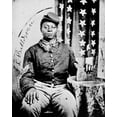 thumbnail image 1 of Civil War: Black Soldier. /Ntintype Of Sergeant J.L. Baldwin Of Company G, 56Th U.S. Colored Infantry, Organized In August 1863. Poster Print by  (24 x 36), 1 of 1