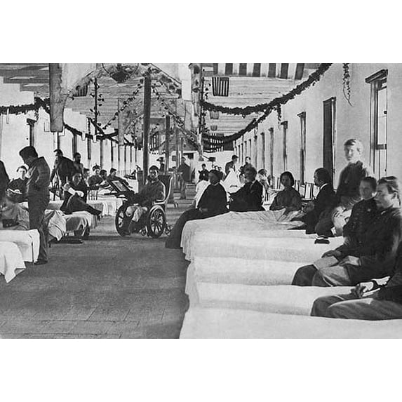 Civil War Hospital Fine art canvas print (20" x 30")