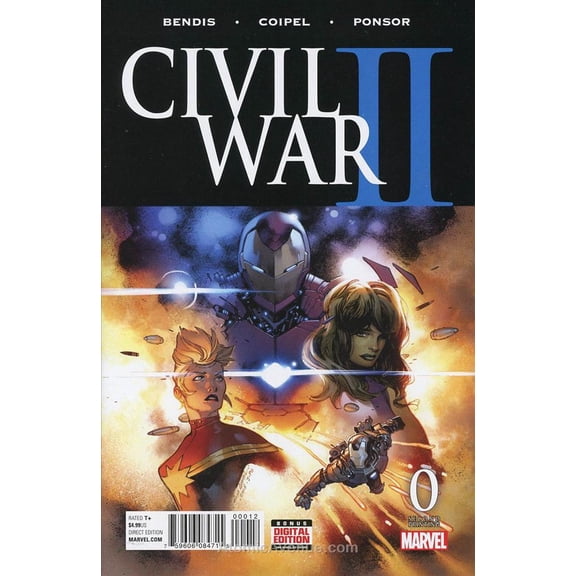Civil War II #0 (2nd) VF ; Marvel Comic Book