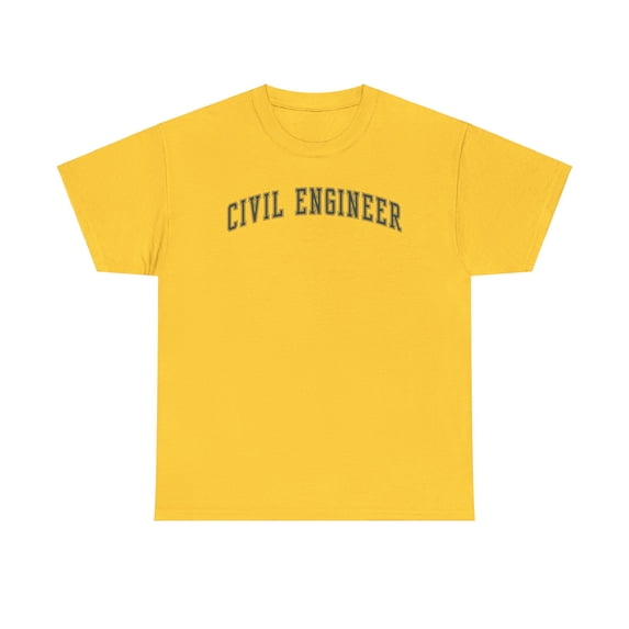 Civil engineer Shirt Gifts Tshirt Crew Neck Short Sleeve