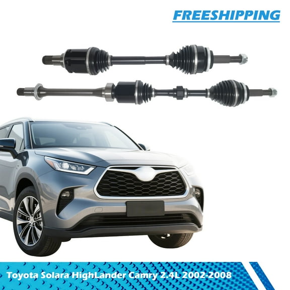 Civiland Pair Front CV Axle Shaft for Toyota Solara HighLander Camry 2002-2008 2.4L