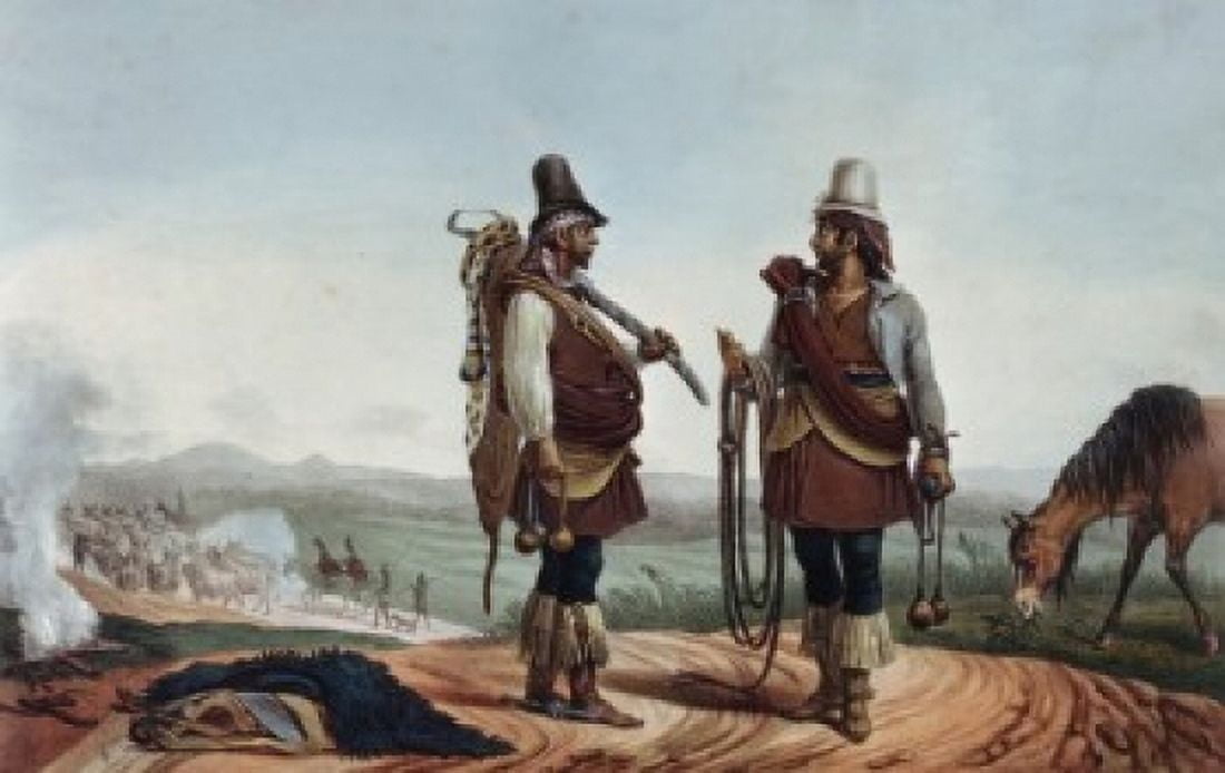 Civilized Charruas Debret Jean Baptiste (1768-1848French) Canvas Art - Jean Baptiste (18 x 24)