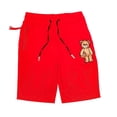 thumbnail image 1 of Civilized Clothing Brand Men Civilized Bear Rhinestone Short (Red), 1 of 2