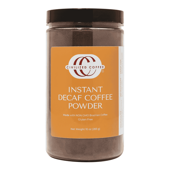 Civilized Coffee Instant Decaf Coffee Large Format Jar (10 oz)