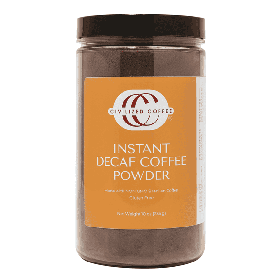 Civilized Coffee Instant Decaf Coffee Large Format Jar (10 oz)