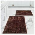 thumbnail image 1 of Civkor Bathroom Rugs,Brown Bath Mats Set 2 Pieces with Non Slip Backing,Machine Washable,31x20 and 24x16Inch, 1 of 7