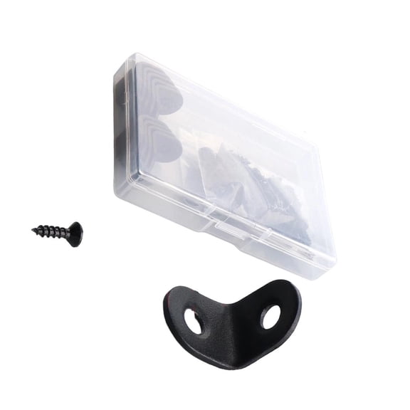 Ciwanning 10Pcs L Shaped Corner Brace Stainless Steel 90 Degree Right Angles Metal Bracket