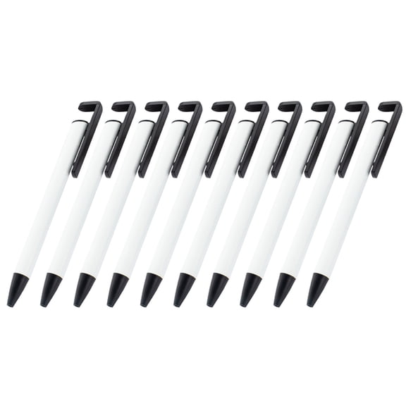 10Pcs Retractable Ballpoint Pen for Full Printing Pen, Sublimation Pen