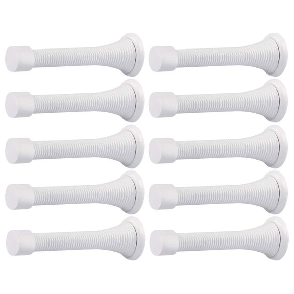 Ciwanning 10Pcs Spring Door Stoppers with Rubber Bumper for Kitchen, Bedroom, Office