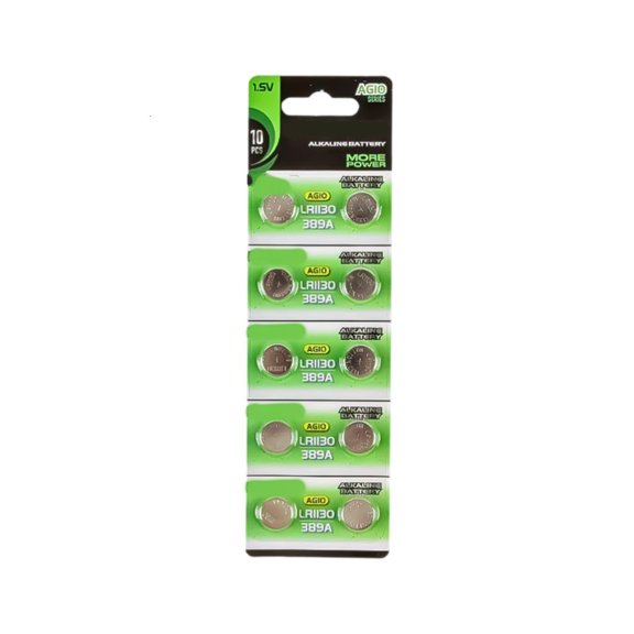 Ciwanning 10Pieces AG0 to AG13 Lithium Coin Cell Batteries 1.55V for Cameras and Clocks