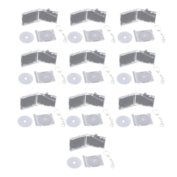 Ciwanning 10pcs Acrylic Mini Album Keychain Pendant Ornament Fan Support Souvenir Jewelry