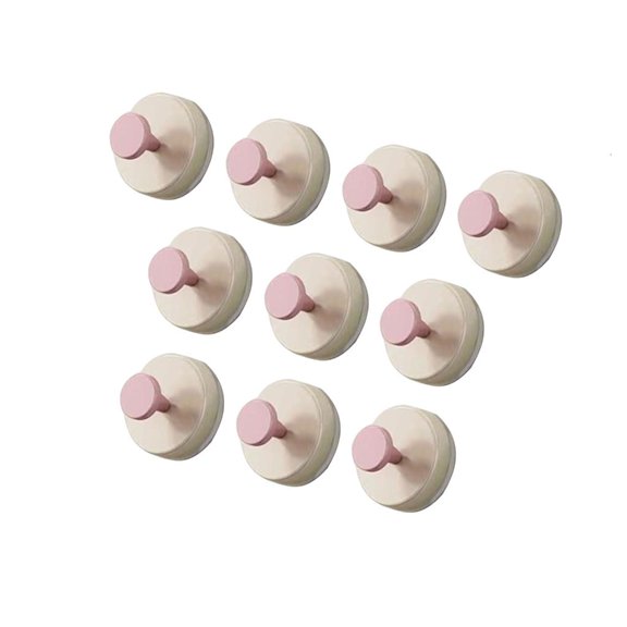 Ciwanning 10pcs Bathroom Suction Hooks Waterproof Suction Hooks Foldable Hanger For Bathroom And Kitchen Organization