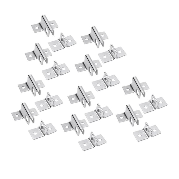 Ciwanning 10pcs Metal Door Hasps Wardrobe Security Door Gate Bolt Latches Lock Bracket Hasp Furniture Door Bolts Hardware Lock
