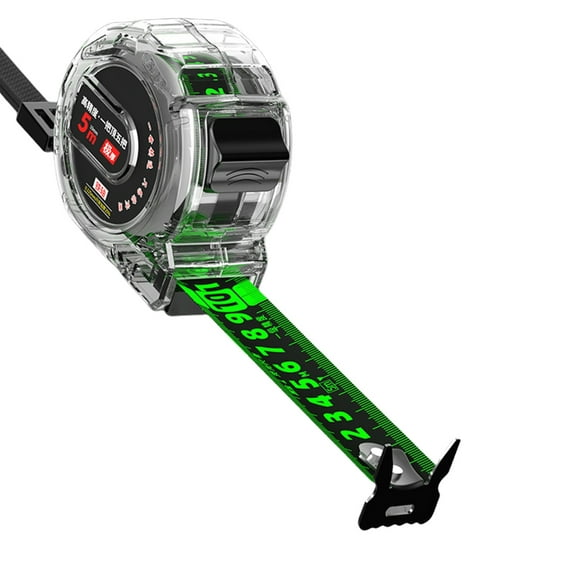 Ciwanning 16.4Ft Measuring Tape Measure Fluorescent Tape Measure Lockings Steel Tape Measuring Tool for Designers, Decorator