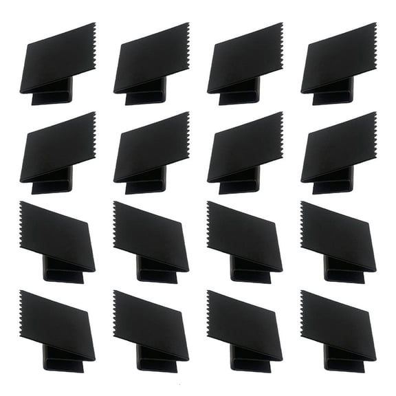 Ciwanning 16 Piece Strong Steel Typhoon Window Clip Reusable Universal Fit Storms Shutter Fasteners for Extreme Weather Use