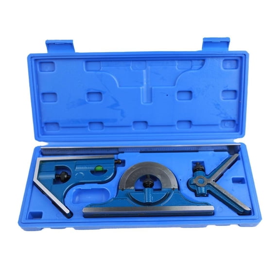 Ciwanning 180 Degree Combination Ruler Set With Clear Easy To Read Scale Suitable For Various Complex Angles Accurate Measurements