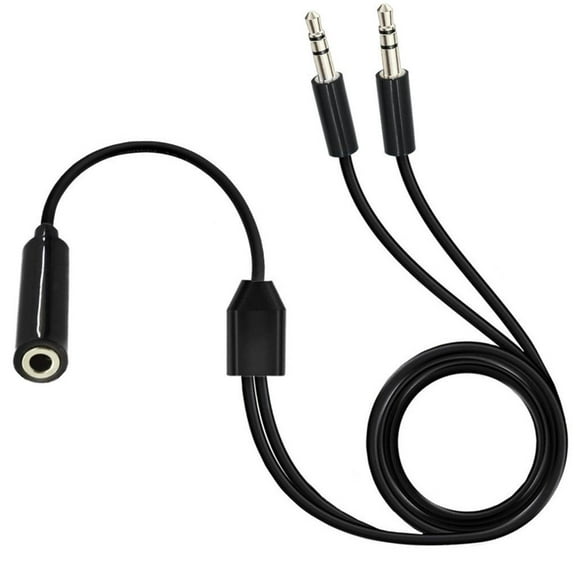 Ciwanning 2 in 1 Headsets Adapter Microphones Headphone Splitter 3.5mm Male/Female