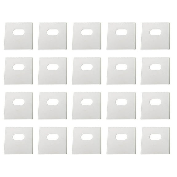 Ciwanning 20 Pcs Transparent Vertical Curtain Repair Clear Blinds Repair Sticker Tape with Pre-cut Holes