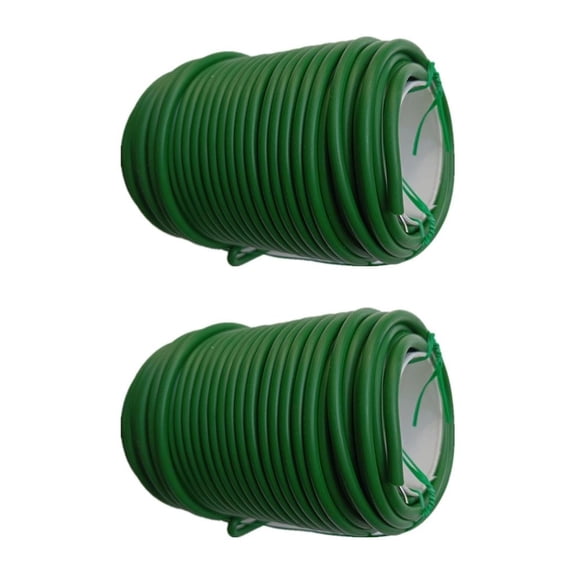 Ciwanning 20m Plant Tie Green Plant Wire Soft Garden Wire Thick Binding Wire for Tying